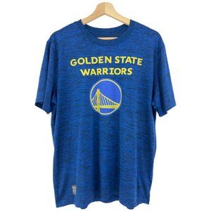 NBA (L) Unisex Blue Fitted Golden State Warriors Basketball Tee Shirt T-Shirt